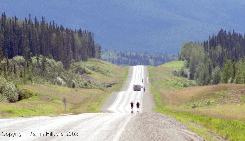 Alaska Highway : Coal River - Liard Hot Springs / Departure from Coal River. Click to see full size image