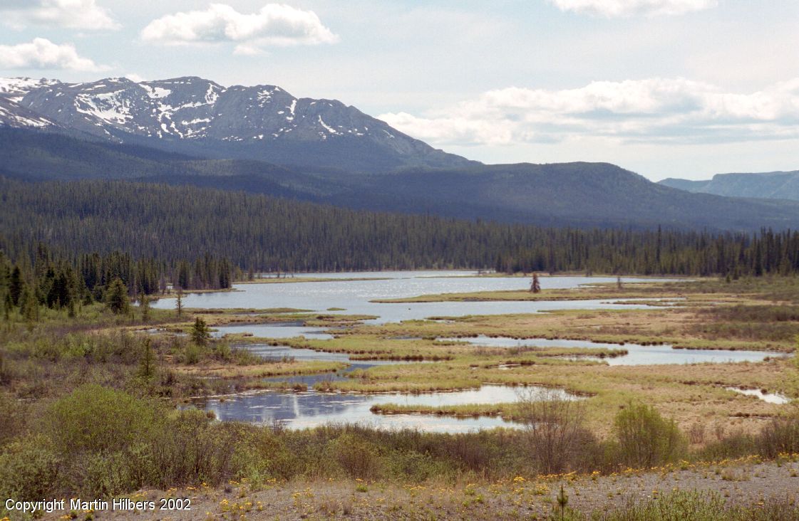 Alaska Highway : Whitehorse - Johnsons' Crossing / Marsh Lake. Click to see full size image