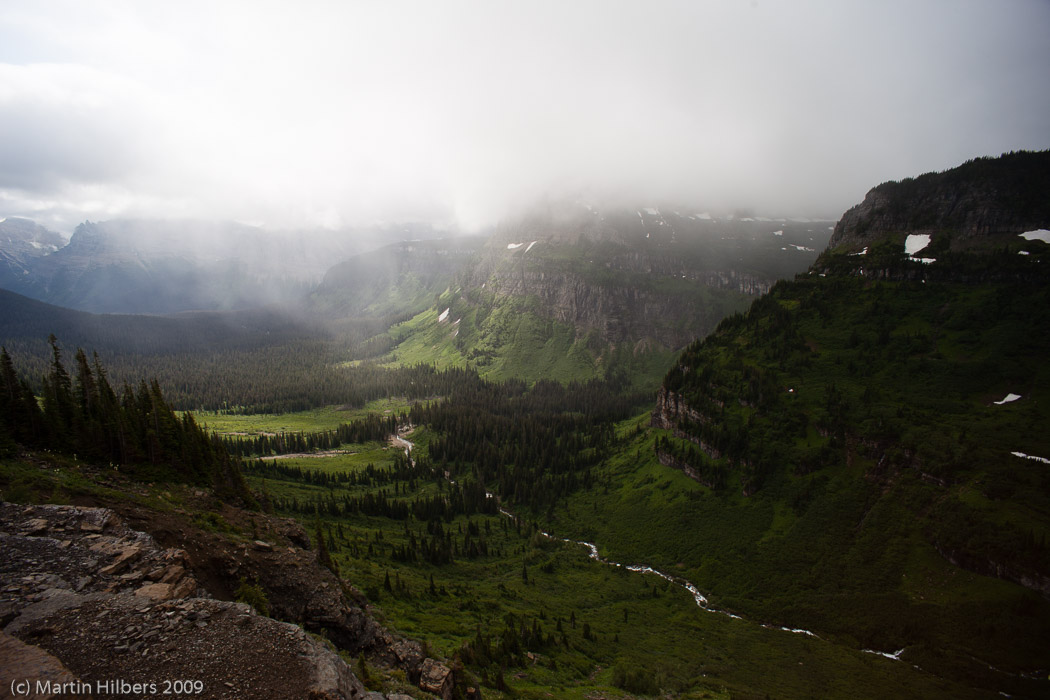 Jasper-Banff-Waterton-Glacier: 14 Jul: St Mary - West Glacier / Reynolds Creek View. Click to see full size image