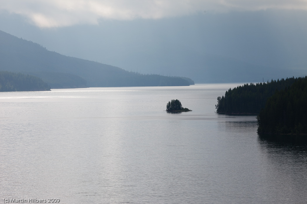 Jasper-Banff-Waterton-Glacier: 15 Jul: West Glacier - Whitefish / Hungry Horse Resevoir. Click to see full size image