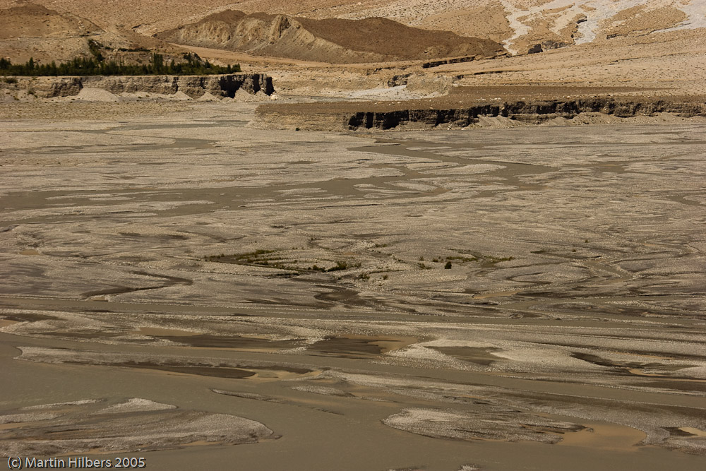 Karakoram Highway : Karimabad - Passu / Hunza riverbed. Click to see full size image