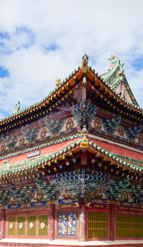 Mongolia: 17/6 Kharkorin - Mongol Els / Erdene Zuu temple detail. Click to see full size image