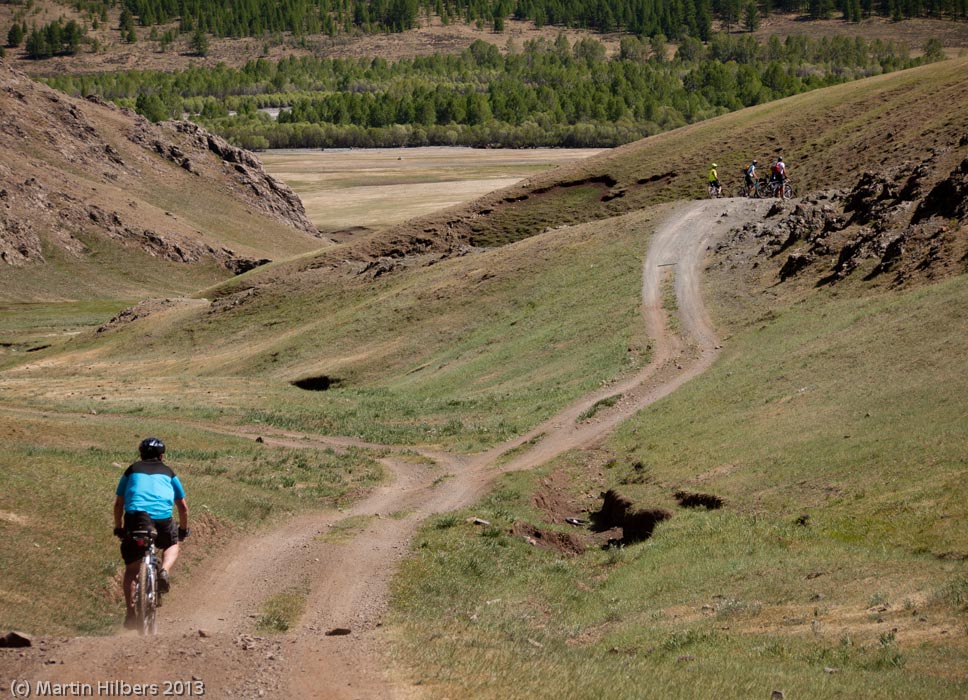 Mongolia: 10/6 Tsetserleg - Kumirnya Tusukhaley / Surprise at hill top. Click to see full size image