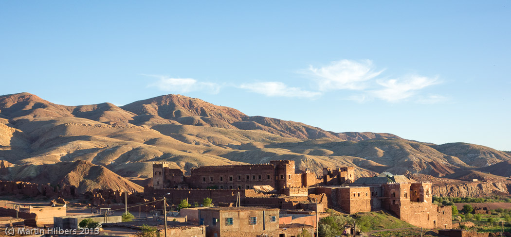 Morocco High Atlas and Jebel Sahro: 25/3 Toufliat - Telouet / Telouet Kasbah. Click to see full size image